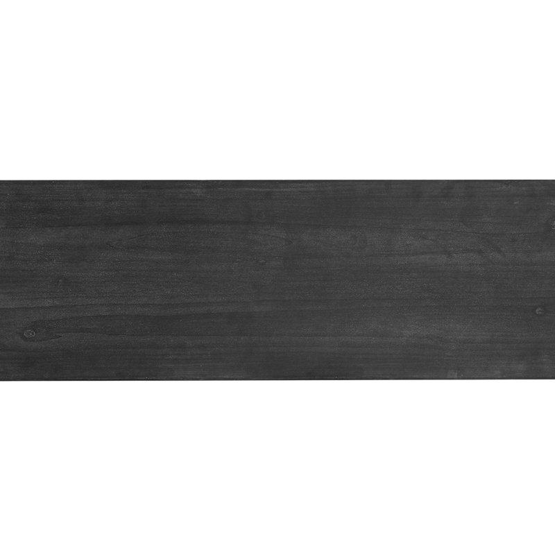 Side Board With 2-tier Open Shelf, Black