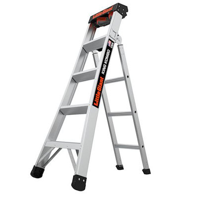 4 - Step Aluminum Multi-Position Ladder