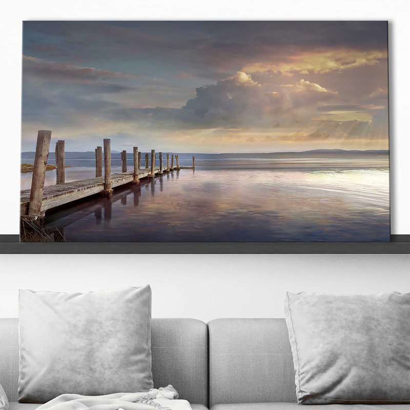«Evening Reflection» par Mike Calascibetta - photographie, Toile tendue, H 36 po x l 60 po x P 1,5 po