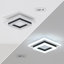 Aweys 1-Light 20cm Square LED Flush Mount Ceiling Light-183220849-183220857