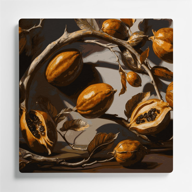 Art mural en métal «Fruit Tamarind», H 12 po x l 12 po