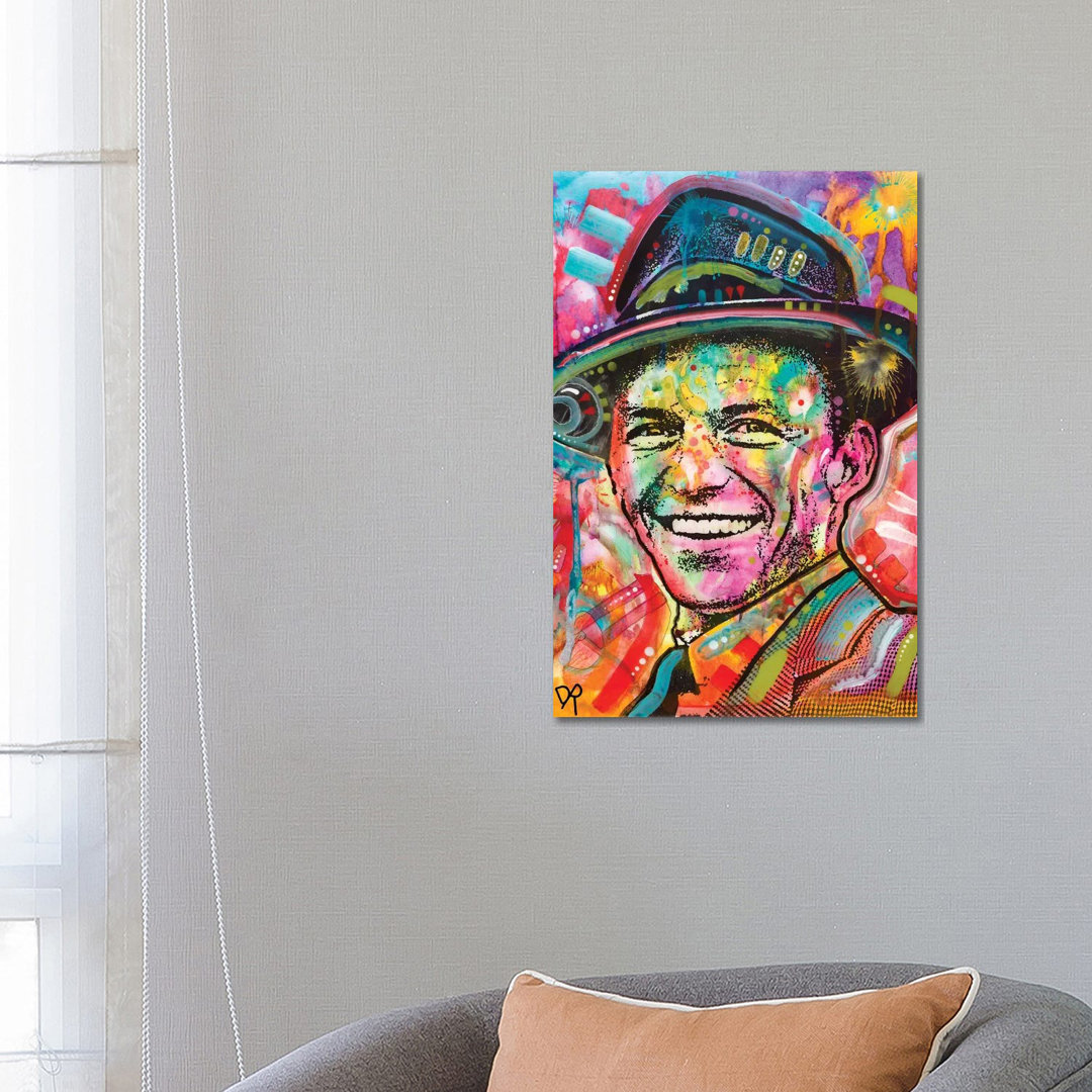 Leinwandbild - Grafikdruck „Frank Sinatra I” von Dean Russo