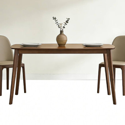  Rectangular Wood Dining Table, Walnut colour