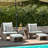 5 Pieces Wicker Outdoor Sofa Chair with Ottoman Footrest and Table, No Assembly, Stackable