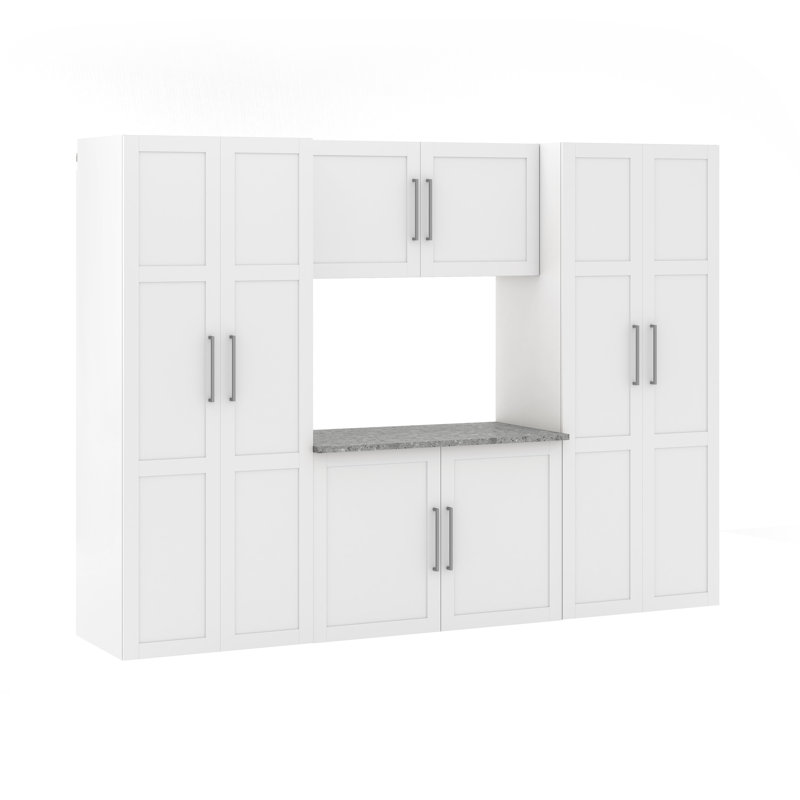 Armoire basse, portes et dessus en bois Garage Core