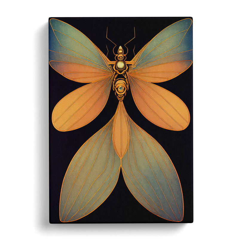 Amazing Dragonfly - Wrapped Canvas, 50cm H x 35cm W x 3cm D