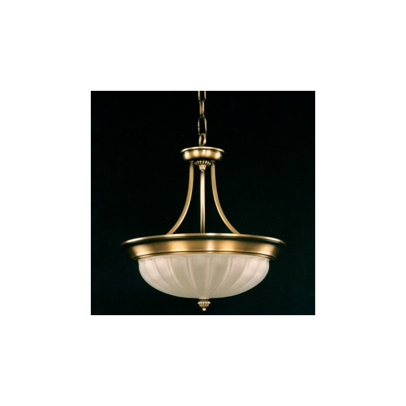 Annice 2 - Light Flemish Shaded Matt Bowl Pendant
