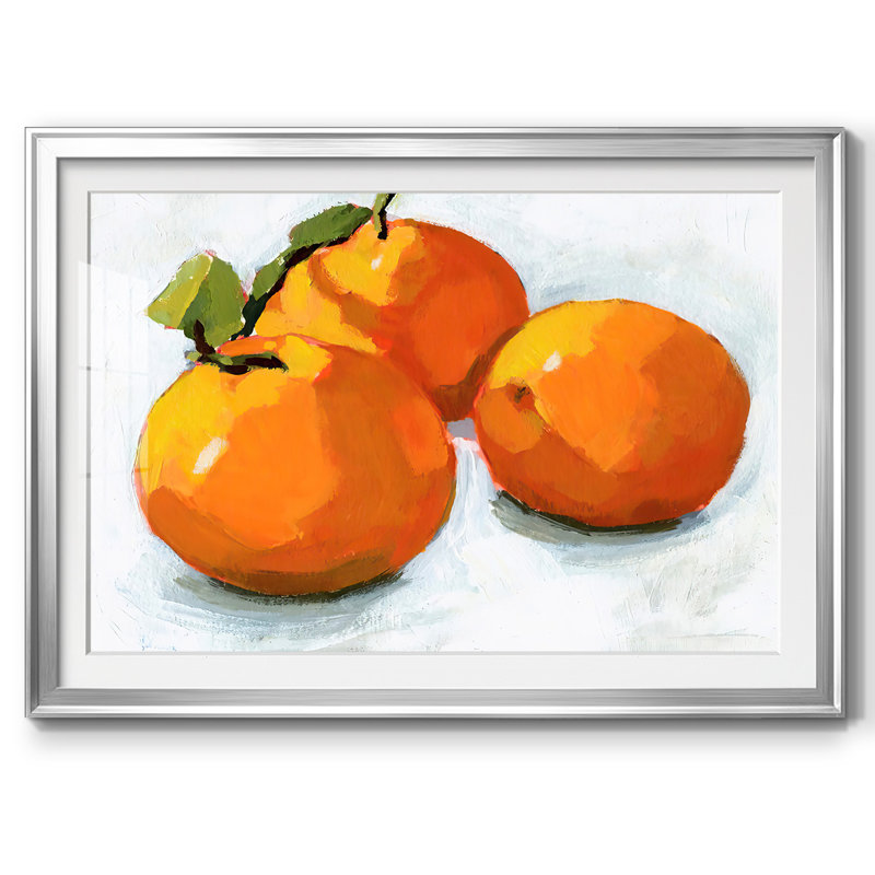 Citrus Grouping I, reproduction d'art encadrée, Argent, H 27 po x l 39 po x P 1,5 po