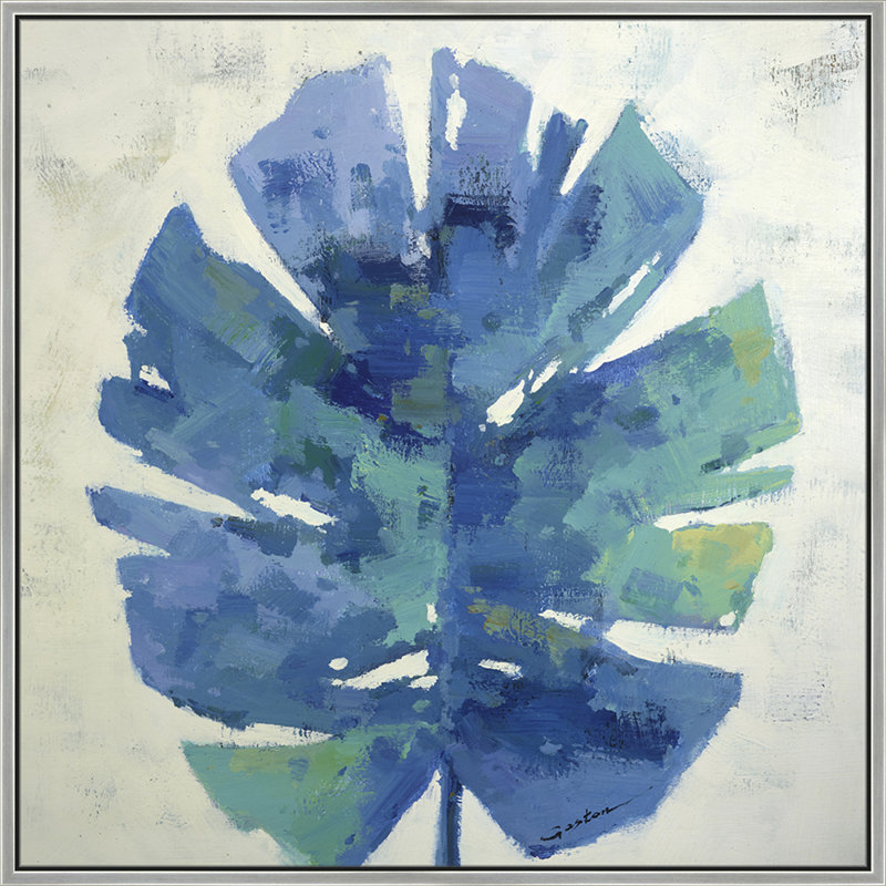 Palm Frond Painting, Silver
