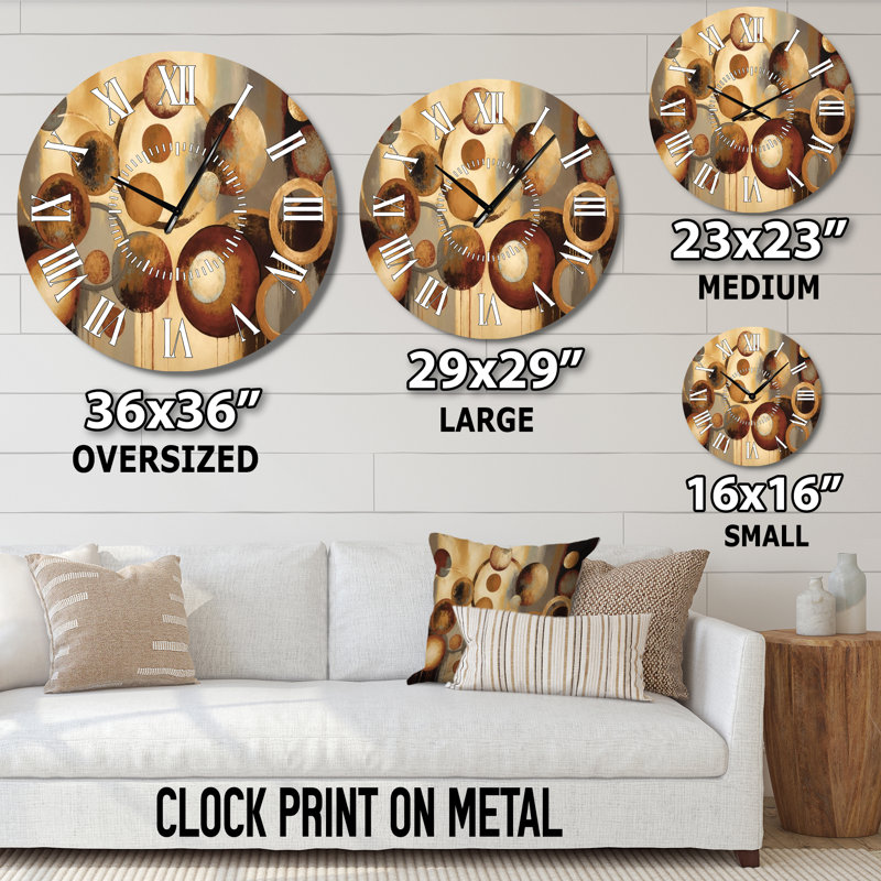 Horloge murale Aged Barrel Universes III, Grand