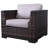 McDougal Premium All-Weather Wicker Outdoor Lounge Chair with Ottoman