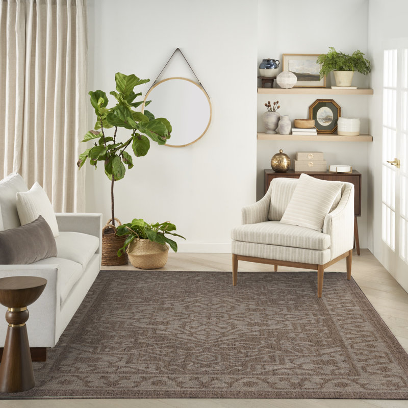 Gerritt Persian Indoor/Outdoor Area Rug, Rectangle 9' x 12'
