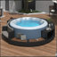 Ensemble de canapé en rotin de spa avec cadre de spa avec espaces de rangement, mini canapé et coussin confortable pour patio-2104510996
