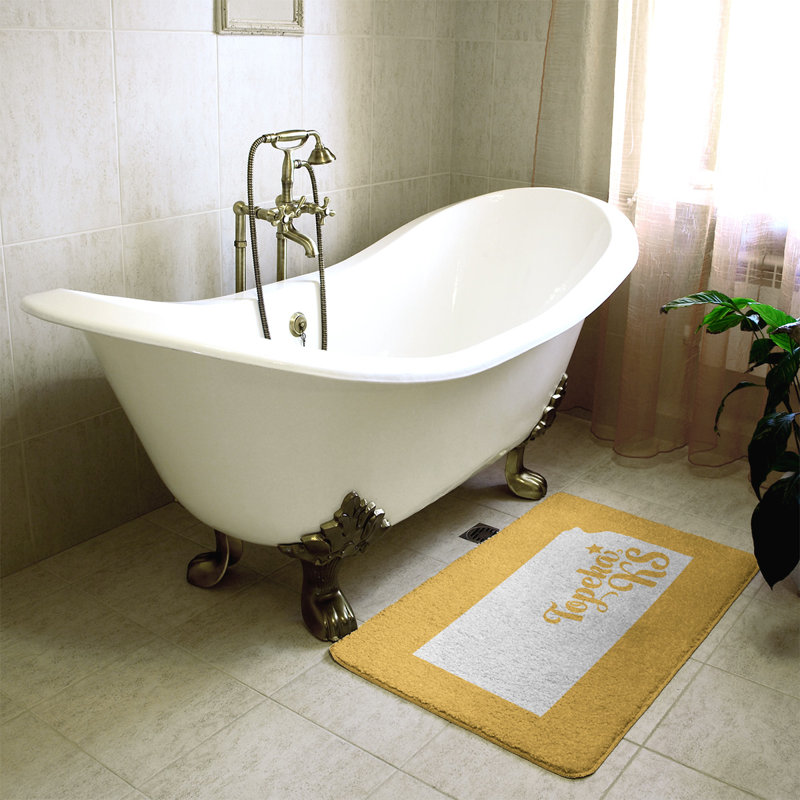 Tapis pour salle de bain kansas topeka, l 21 po x L 34 po, Jaune