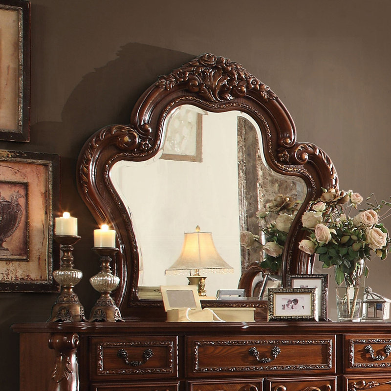 Miroir 46,4 po, chêne cerise