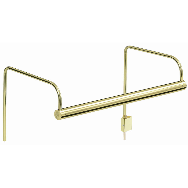 Applique pour tableau 2 lumières Slim-Line, Laiton poli, H 7,5 po x l 11 po x P 8 po