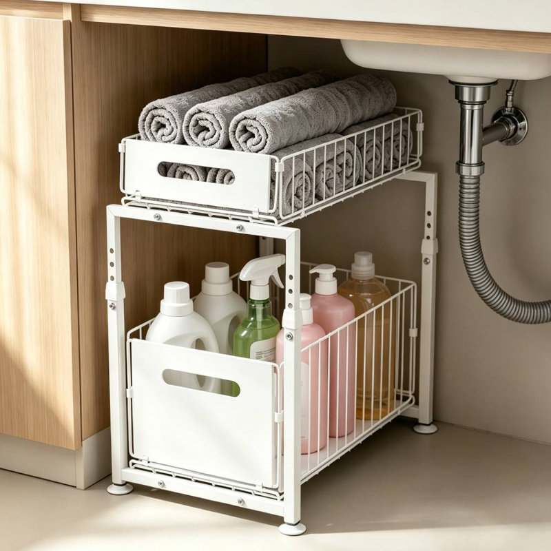 Under Sink Organizer (White)