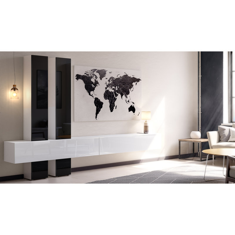 Ajo TV Stand, Black/White
