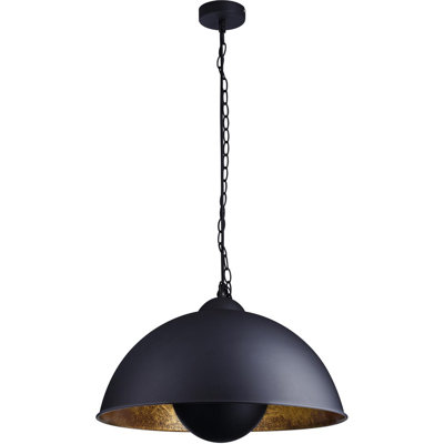 Mayon 1 - Light Black Dome Pendant