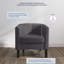 Fauteuil demi-tonneau de 26,77 po Munson-2021933144