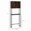 Armoire de rangement industrielle au-dessus de la toilette
