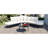 Ensemble de canapé d'extérieur courbé en demi-lune avec table basse, ensemble de conversation pour l'extérieur avec cadre en fer pour 6 personnes GO-896214878