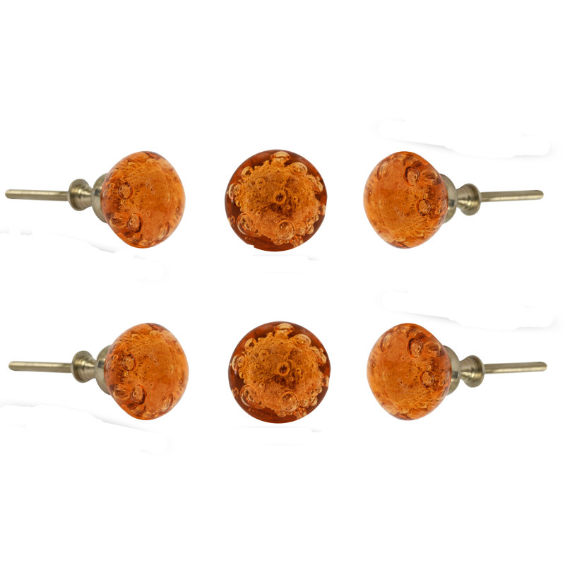 1.4" Diameter Mushroom Knob Multipack, Amber