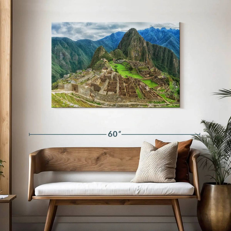 Lilie, ruines incas au Machu Picchu, H 30 po x l 45 po