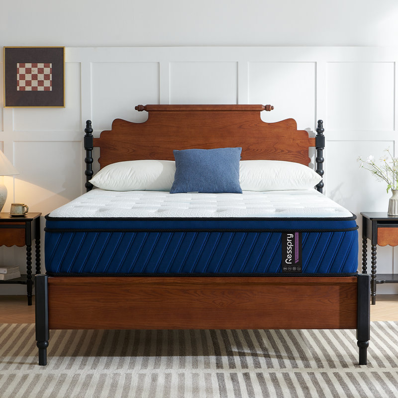 Azure Blush Collection Resspry Mattress, Small Double (4')