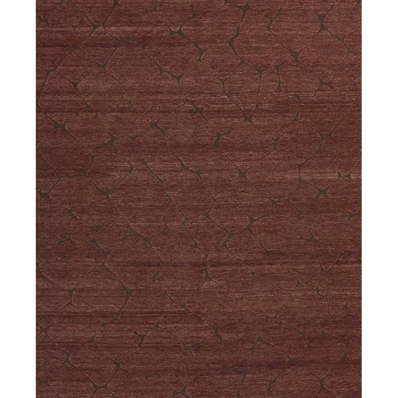 Wool Abstract Area Rug in Brown