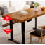 Bureau rectangulaire électrique réglable en bois massif-489771689-489771693