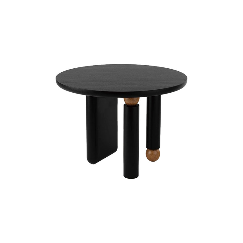 Classic and stable solid wood dining table, 29.52"H x 47.24"L x 47.24"W