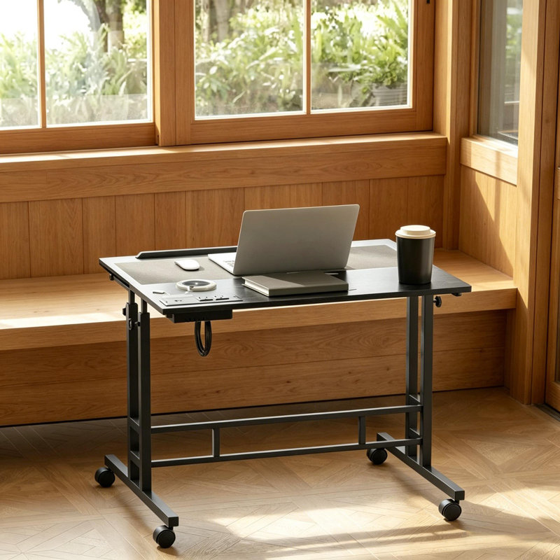 Bureau, bureau debout, bureau debout réglable (seulement bureau), Noir