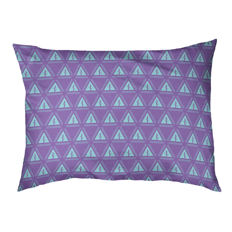 Coussin d'extérieur Chenoweth, Moyen (l 40 po x P 6,5 po x H 30 po), Mauve / bleu sarcelle