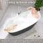 Baignoire autoportante en acrylique de trempage de 59 po x 29,12 po