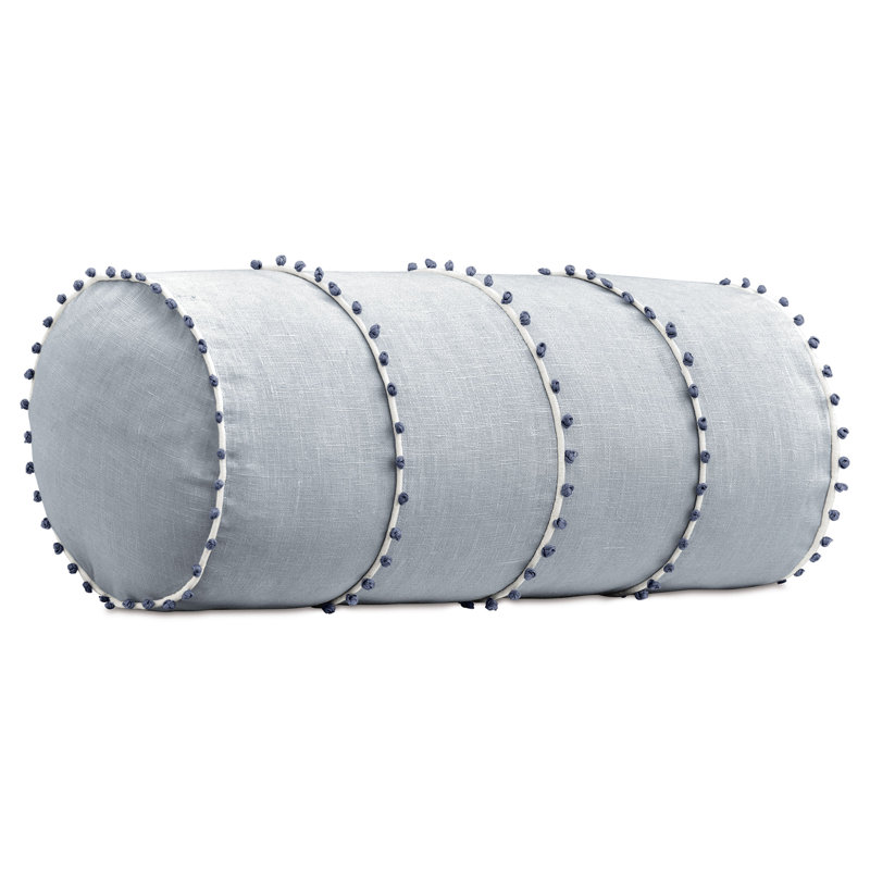 Beatrice Linen Bolster Pillow Cover & Insert