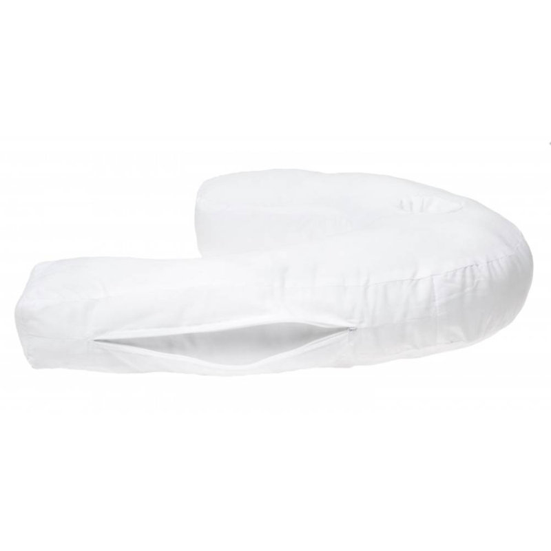 Housse de coussin de lit sur le côté sans stress, Blanc