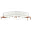 5 Seater Garden Sofa Set Off-White Mondello