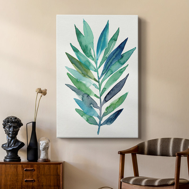 Palm Frond Flow II - galerie Cavas sur mesure, H 12 po x l 8 po