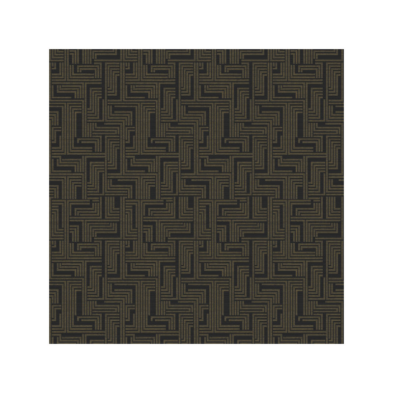 Boutique Shimmery Geometric Maze Wallpaper Roll