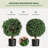 24 Inch Artificial Topiary Boxwood Ball Trees