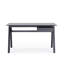 Birl Glass Top Metal Base Writing Desk-1878219544