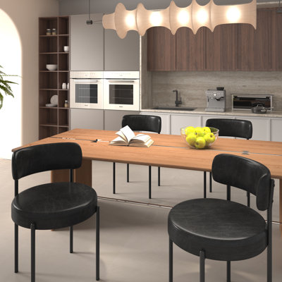Black Leather Dining Chairs