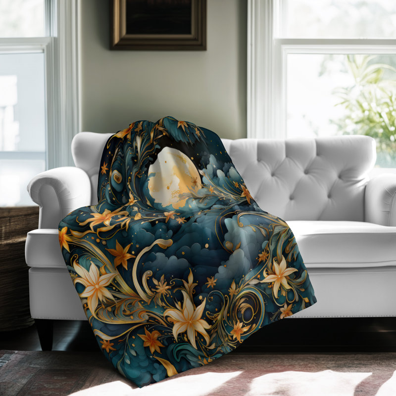 Couverture Retro Celestial Harmony, Lit simple