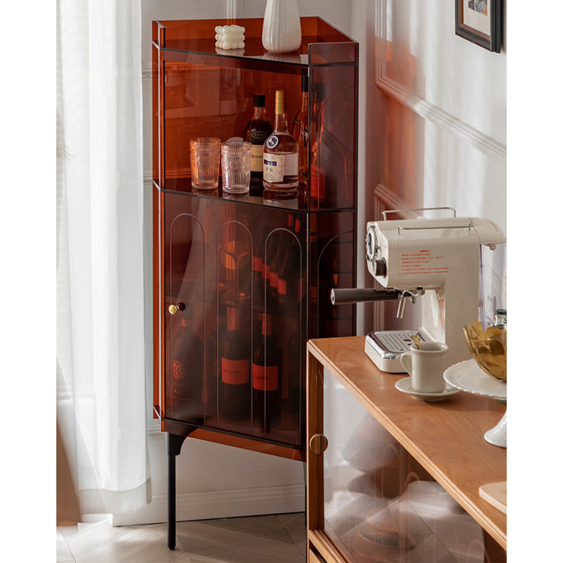 Armoire d'appoint en acrylique Light Luxury, Ambre