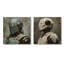 Blanc majestueux en métal Robot I - décoration murale Robots - art mural moderne 2 pièces-1041937789-1041937762-1041937760