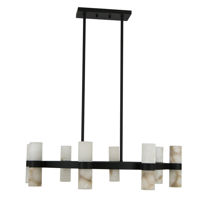 Luminaire suspendu à 16 lumières Conners, Noir