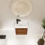 Meuble-lavabo mural avec lavabo en céramique et porte simple à fermeture en douceur-1165533488