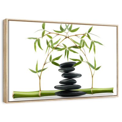 Zen Pebbles And Bamboo
