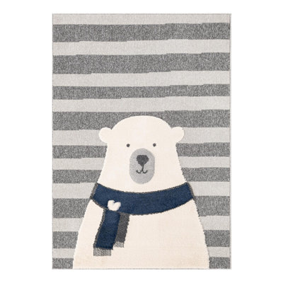 Unique Loom Snowman Whimsy Kids Rug